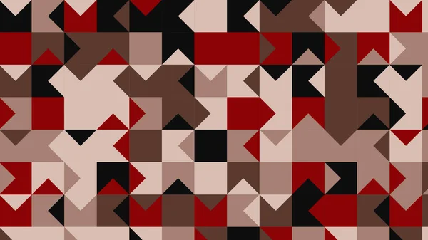 Kırmızı Beyaz Siyah Kahverengi Bej Geometrik Desen Kumaş Fayans Masa — Stok fotoğraf