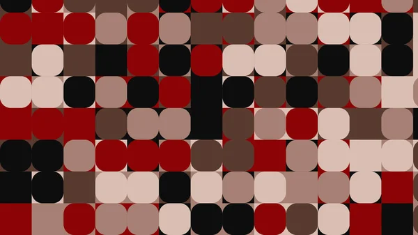 Motivo Geometrico Rosso Bianco Nero Marrone Beige Carta Parati Tessuto — Foto Stock