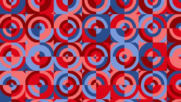 Kırmızı Pembe Mavi Geometrik Desen Kumaş Fayans Masa Örtüsü Için — Stok fotoğraf