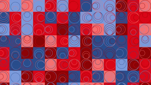 Czerwony Różowy Niebieski Wzór Geometryczny Tapeta Tkanin Płytek Obrusów — Zdjęcie stockowe
