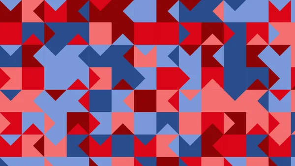 red, pink and blue geometric pattern, wallpaper for fabric, tile and tablecloth