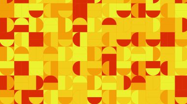 Sarı ve turuncu geometrik desen, fayanslar için duvar kağıdı, afiş, masa örtüsü