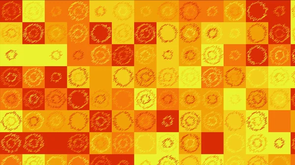 Gelbe Und Orangefarbene Geometrische Muster Tapeten Für Fliesen Banner Tischdecken — Stockfoto