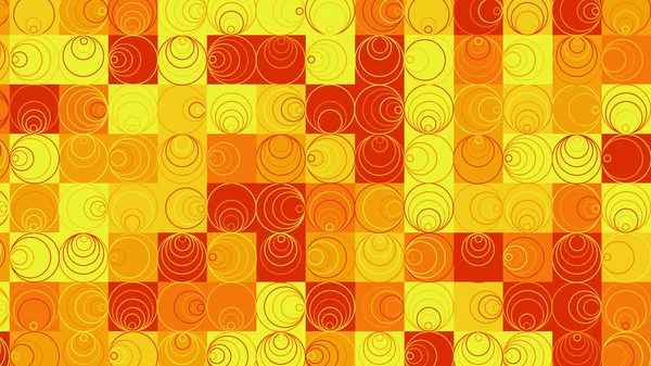 黄色和橙色几何图案 墙纸瓷砖 — 图库照片