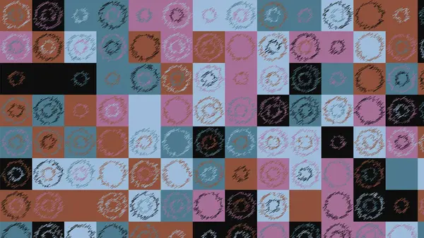 Niebieski Purpurowy Szary Wzór Geometryczny Tapeta Tkanin Płytek Obrusów — Zdjęcie stockowe