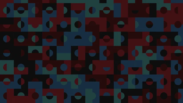 Blauw Rood Geometrisch Patroon Behang Voor Tegel Banner Tafelkleed — Stockfoto