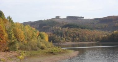 Kurak dönemlerde Siegerland 'daki baraj.