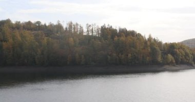 Kurak dönemlerde Siegerland 'daki baraj.