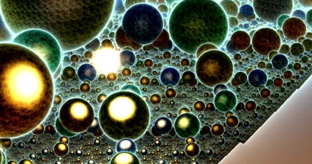 Поверхня Мультивсесвіту Великою Кількістю Всесвітів Рендеринга — стокове відео