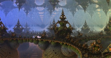 Yabancı bir gezegenin yüzeyi, yabancı bir güneşin altında.