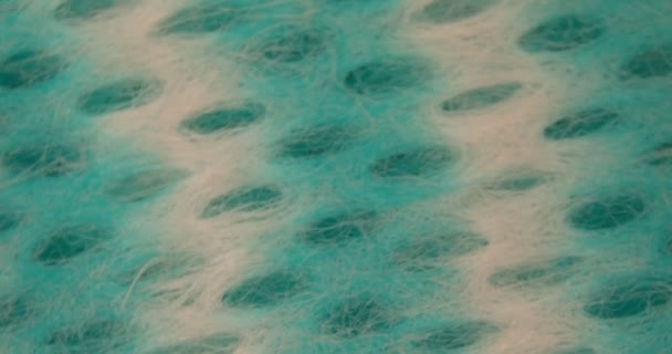 显微镜下粗糙粗糙的洗碗海绵和抹布 — 图库视频影像