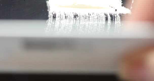 鼻烟盒上的可卡因白线 — 图库视频影像