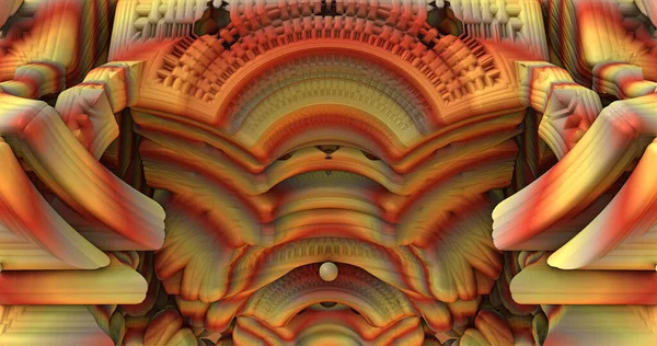 Поверхность Чужой Планеты Чужим Солнцем Рендеринг — стоковое фото