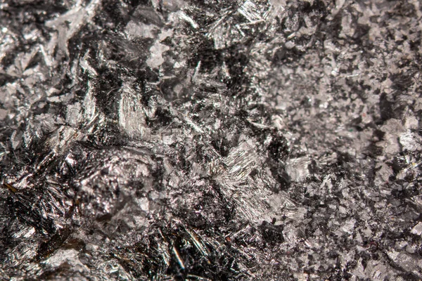 Pyrolusite Kristályok Közelről — Stock Fotó