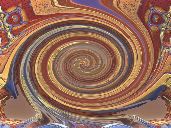 Поверхность Чужой Планеты Чужим Солнцем Рендеринг — стоковое фото