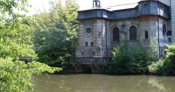 Zamek Trnich Mit Park Zamkowy — Wideo stockowe