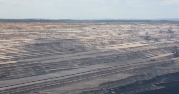 Lignite Mining Opencast Mines Hambach Forest Alemanha — Vídeo de Stock