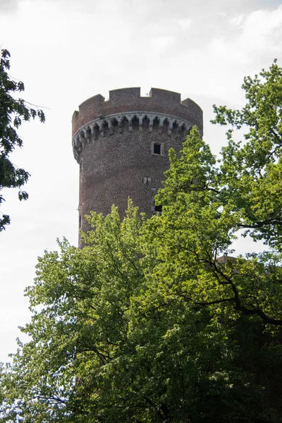 Замок Lechernich Замковым Парком — стоковое фото