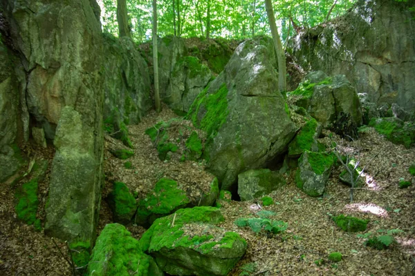 Felsenmeer Hemer Mit Riesigen Felsformationen Wald — Stockfoto