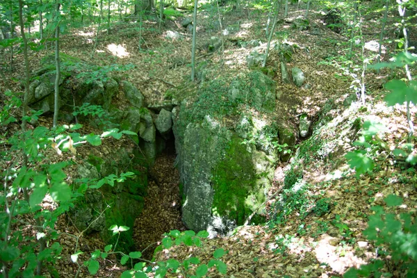 Felsenmeer Hemer Con Enormi Formazioni Rocciose Nella Foresta — Foto Stock