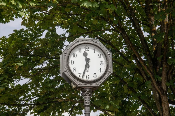 Старинные Дедушкины Часы Пешеходной Зоне — стоковое фото