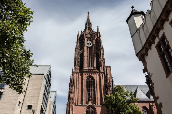 Frankfurt St. Bartholomew İmparatorluk Katedrali Hessian şehir merkezinde