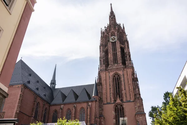 Frankfurt Imperial Cathedral Bartholomew Hessian City Center — Stock Photo, Image