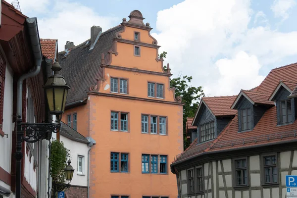 Hechst Hessian Old Town Narrow Streets Frankfurt — стоковое фото
