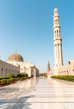 Muscat, Umman, Orta Doğu 'daki Sultan Qaboos Büyük Camii.