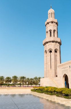 Muscat, Umman, Orta Doğu 'daki Sultan Qaboos Büyük Camii.