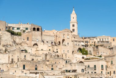 Matera, antik kasaba (Sassi di Matera), Basilicata, Güney İtalya. Unesco Dünya Mirası Sitesi