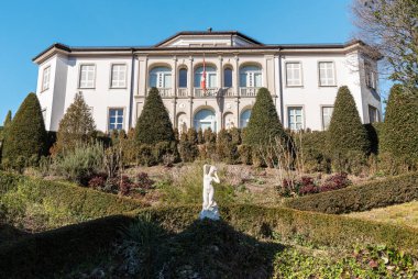 İsviçre 'nin Ticino kenti Mendrisio' nun Ligornetto ilçesindeki Vincenzo Vela Müzesi manzarası