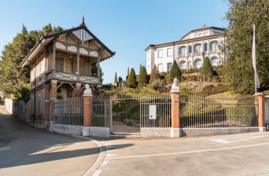 Ligornetto, Mendrisio, İsviçre - 13 Şubat 2024: Ligornetto, Mendrisio kentinin Vincenzo Vela Müzesi.