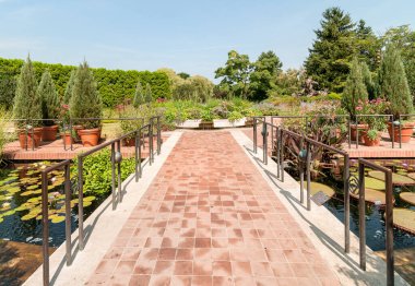 Güneşli bahar zamanı Chicago Botanik Bahçesi, Glencoe, Stati Unione