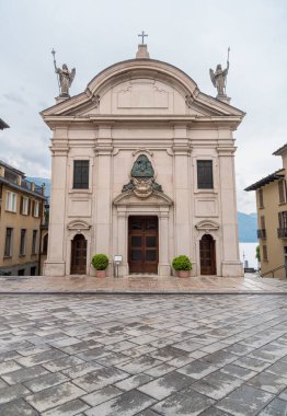 SS 'lerin sığınağı. Pieta, Cannobio, Piedmont, İtalya göl kentinde.