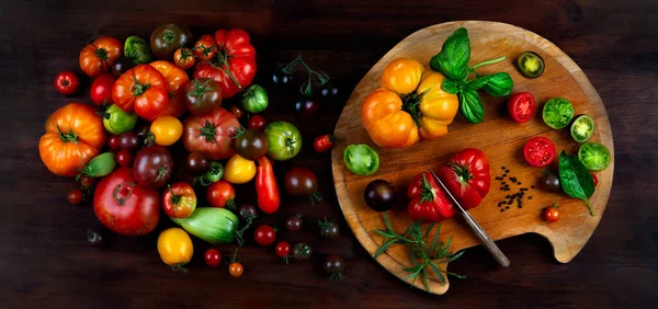 Old Tomatoes Seen Denser Left Side — Stock Photo, Image