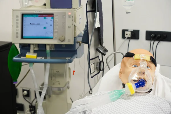 Niv Non Invasive Artificial Ventilation Technique Air Delivered Mechanically Can — Stock Photo, Image