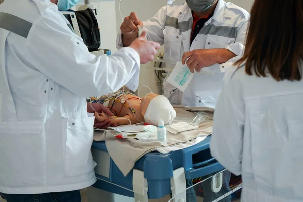 Szkolenie Cesu Centrum Kształcenia Kryzysowego Wydziale Medycznym Montpellier Różne Organizacje — Zdjęcie stockowe