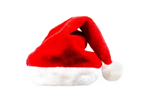 Weihnachtsmann Helfermütze Isoliert Auf Weißem Hintergrund Weihnachten Und Neujahr — Stockfoto