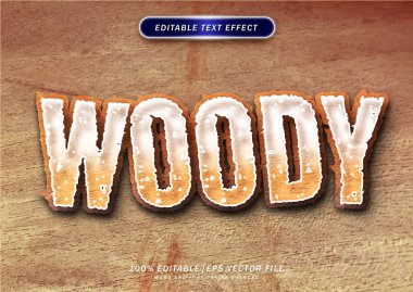 Woody metin edable metin efekti biçimi