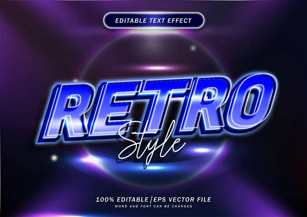 Retro metin biçimi efekti düzenleyicisi; başlık yazı tipi modeli. 80 'lerin yazı tipi.