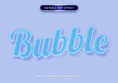 Transparent clean text effect. fresh and elegance style.