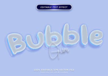 Transparent clean text effect. fresh and elegance style.