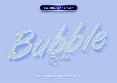 Transparent clean text effect. fresh and elegance style.