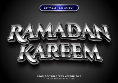 Luxury Ramadan kareem text effect. editable mockup font. text style effect.