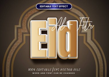 Kurban Bayramı mesaj efekti. şablon posteri, pankart düzenlenebilir metin efekti.