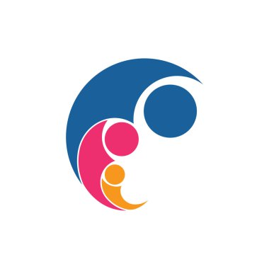 Evlat Edinme ve Toplum Bakımı Logo şablonu vektörü