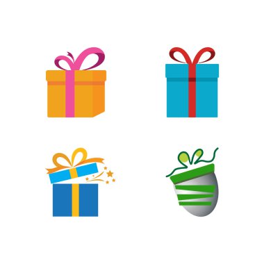 Noel hediyesi kurdele vektör çizimi tasarımı