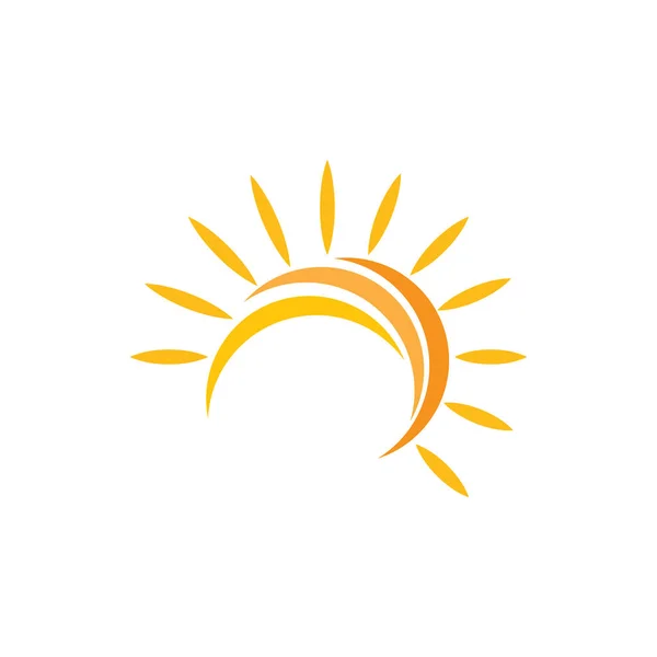 Güneş Illüstrasyon Logo Vektör Şablonu Telifsiz Stok Illüstrasyonlar