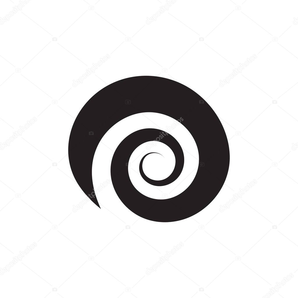 Snail wildlife cute logo icon vector illustration